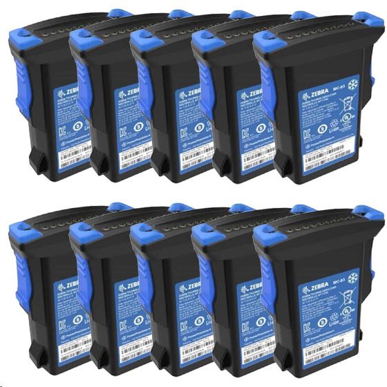 Zebra MC9300 5000 mAh Freezer akkumulátor pakk (10db) (BTRY-MC93-FRZ-10)
