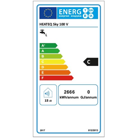 Heateq SKY 100 V FORRÓVÍZTÁROLÓ