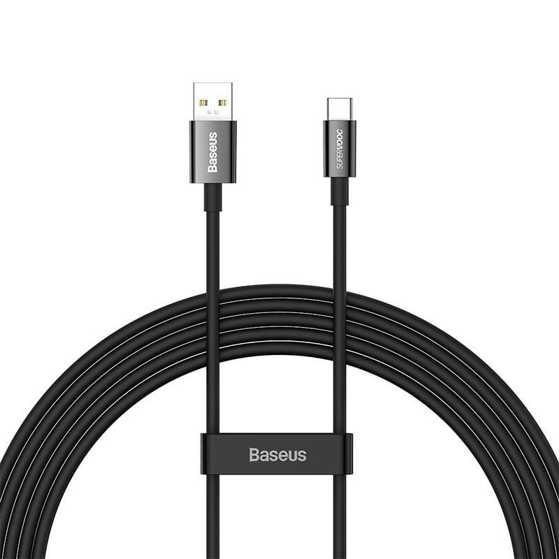 Baseus Superior Series USB - USB-C kábel 65W PD 2m fekete (CAYS001001) Baseus Superior Series USB - USB-C kábel 65W PD 2m fekete (CAYS001001)