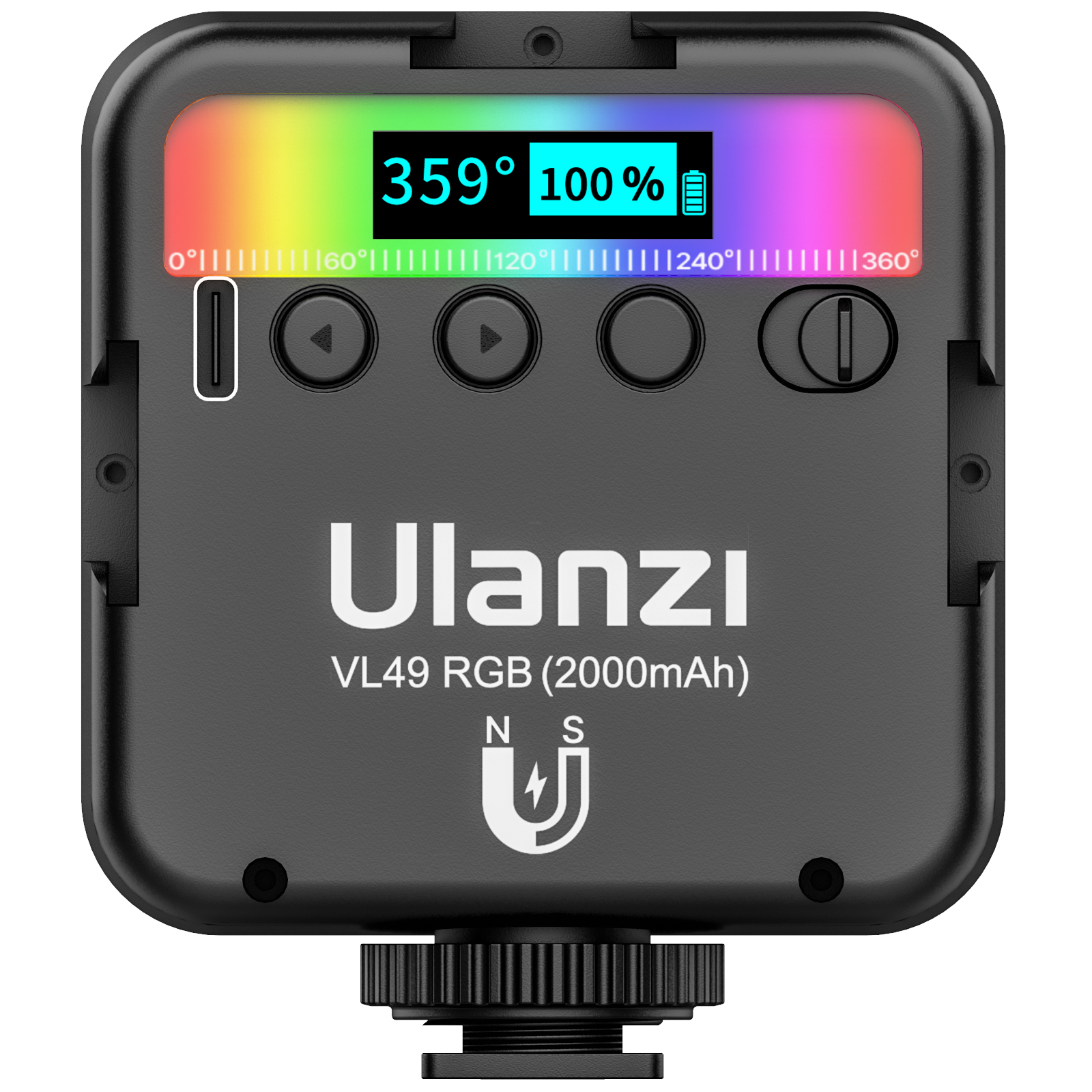 Ulanzi VL49 RGB LED lámpa beépített akkumulátorral