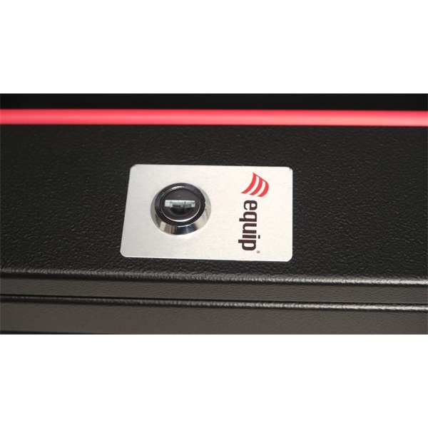 Equip Fali Rackszekrény   EPM-12-6060-B-CBAA  19"  12U 600x600mm előre szerelt Fekete 