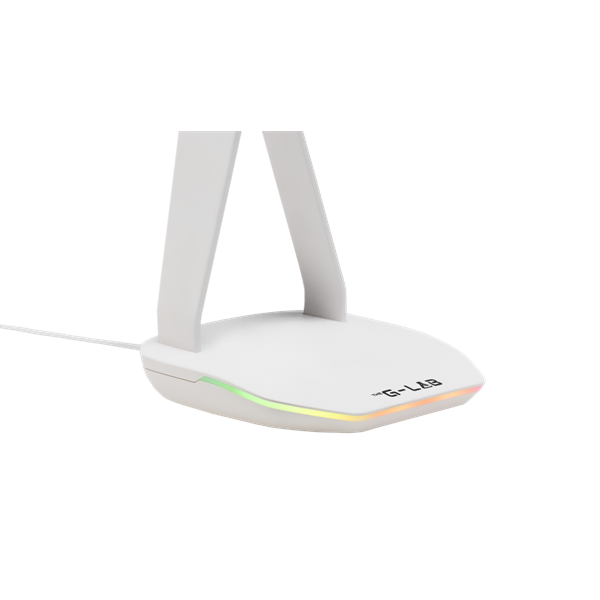 The G-Lab K STAND HYDROGEN W fehér 2xUSB3.0 1xUSB-C műanyag RGB Fejhallgató állvány The G-Lab K STAND HYDROGEN W fehér 2xUSB3.0 1xUSB-C műanyag RGB Fejhallgató állvány