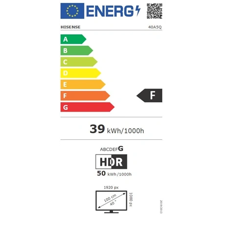 Hisense 40" 40A5Q Full HD Smart QLED TV