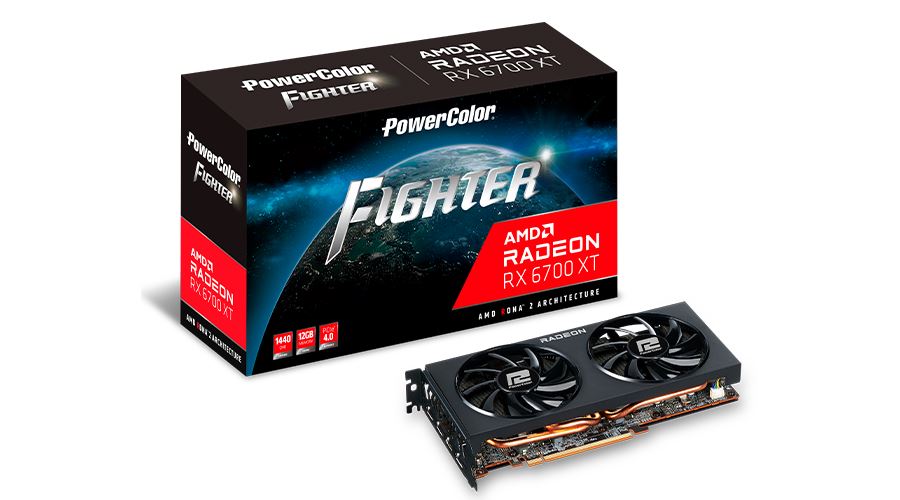 PowerColor Radeon RX 6700 XT 12GB Fighter (AXRX 6700 XT 12GBD6-3DH)