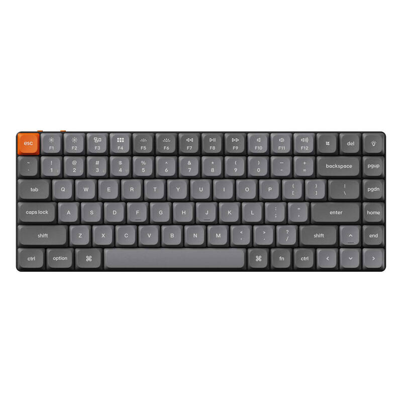 Keychron K3 Max RGB vezeték nélküli mechanikus billentyűzet, alacsony profil, piros kapcsoló (fekete) [K3M-H1].