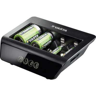 Varta LCD Universal-Plus NiMH Mikro (AAA), Ceruza (AA), Baby (C), Góliát (D), 9 V-os Hengeres akku töltő Varta LCD Universal-Plus NiMH Mikro (AAA), Ceruza (AA), Baby (C), Góliát (D), 9 V-os Hengeres akku töltő