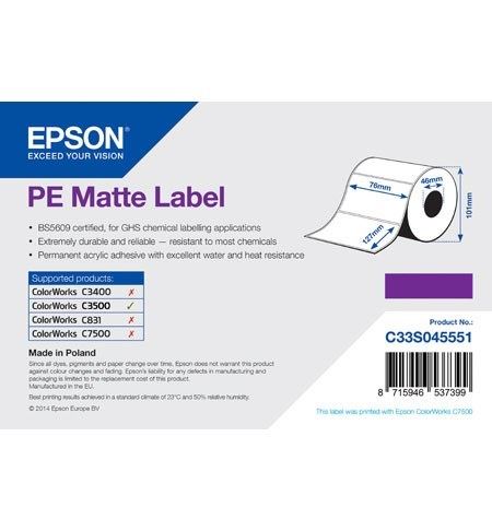 Epson PE címke (C33S045551)
