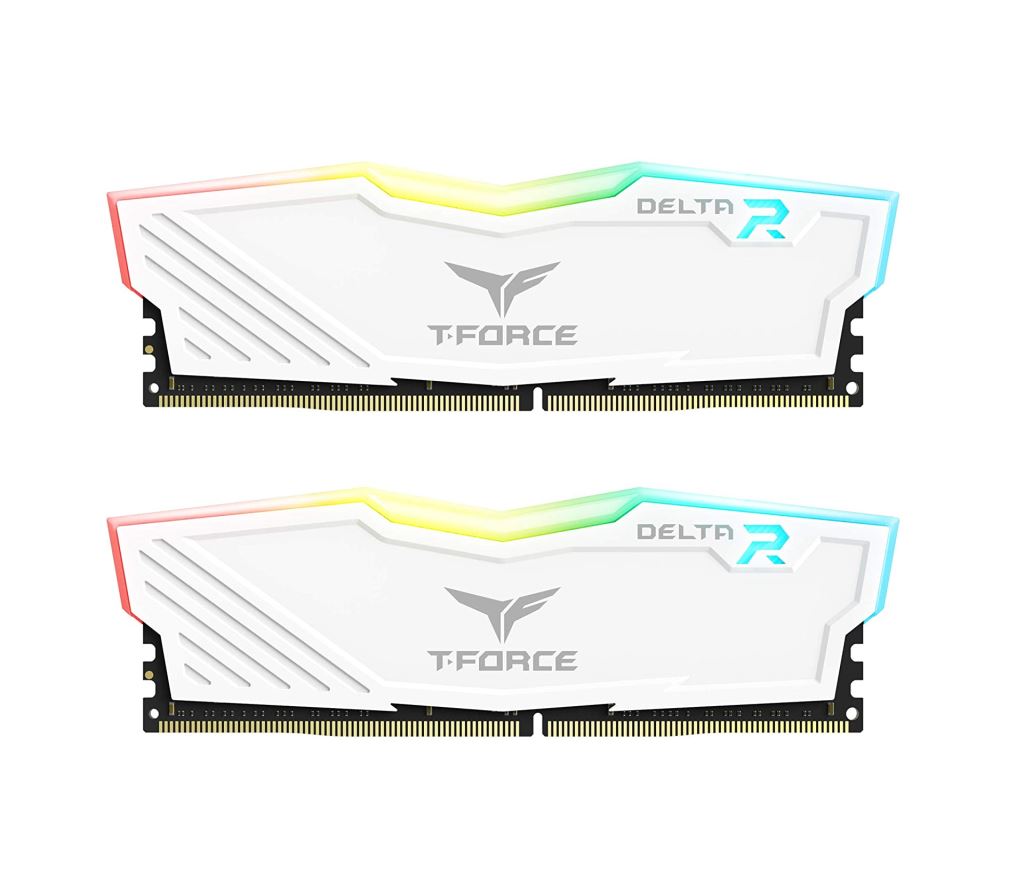 TeamGroup 16GB DDR4 3600MHz Kit(2x8GB) T-Force Delta RGB PC Memória Fehér