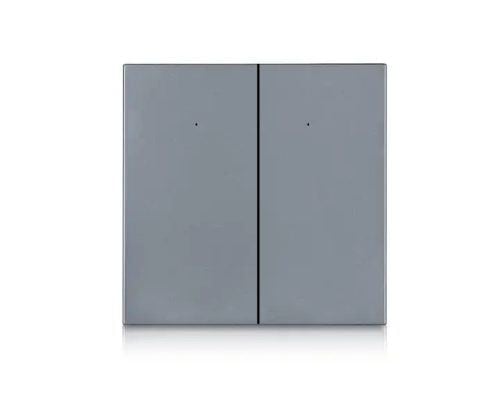 SMARTZILLA Tuya Zigbee Okos kapcsoló 2 csatornás beépíthető szürke (2046542)