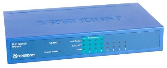 TRENDnet 10/100Mbps PoE Switch 8 port  (TPE-S44)