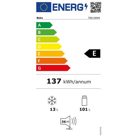 Beko TSE1284N  101 L Egyajtós hűtőszekrény