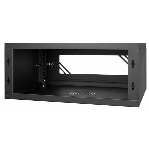 Stalflex 4U fali rack szekrény 19" 450mm fekete (RC19-4U-450GB)