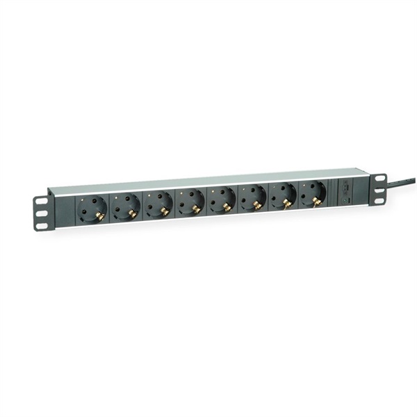 Roline PDU Rack-be, 8x Schuko, C14 M, 2 m (19.07.1622-10)