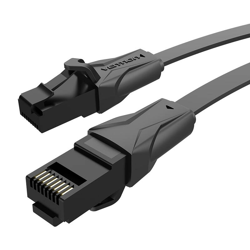 Flat UTP Category 6 Network Cable Vention IBABI 3m Black