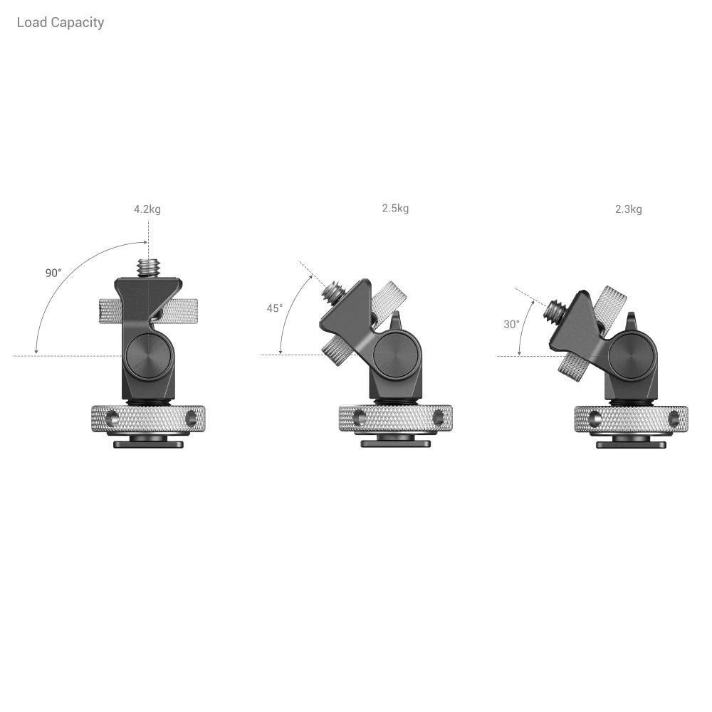 SMALLRIG Swivel and Tilt Adjustable Monitor Mount with Cold Shoe Mount  
