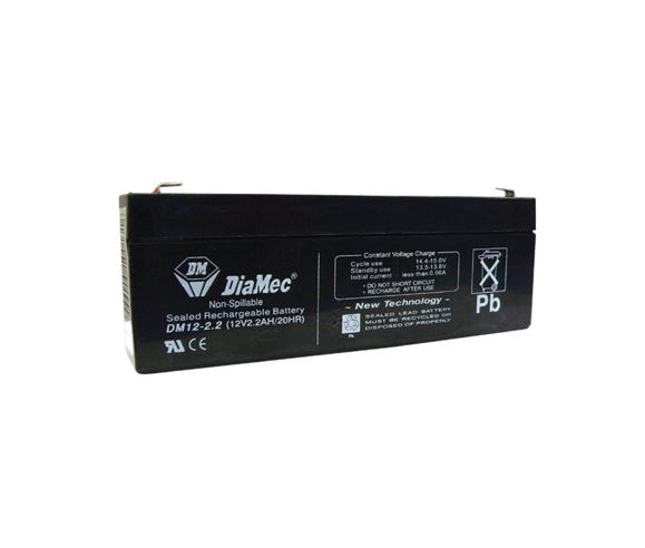 Diamec zselés ólomsavas gondozásmentes akkumulátor 12V 2200mAh 177.5x35x66mm (DM12-2.2) Diamec zselés ólomsavas gondozásmentes akkumulátor 12V 2200mAh 177.5x35x66mm (DM12-2.2)