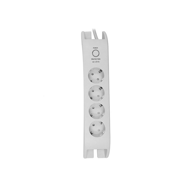 S-Link túlfeszültségvédő - SPG3040 White (4 aljzat, max.3680 Watt, 900 Joule, fehér) S-Link túlfeszültségvédő - SPG3040 White (4 aljzat, max.3680 Watt, 900 Joule, fehér)