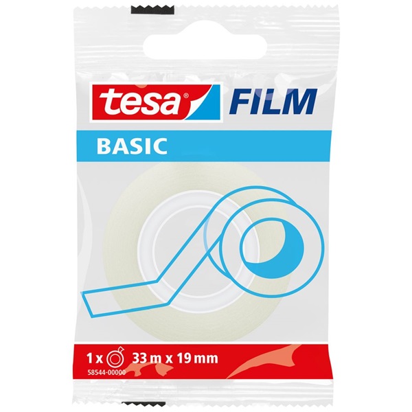 Tesa Basic 33mx19mm 1db átlátszó ragasztószalag Tesa Basic 33mx19mm 1db átlátszó ragasztószalag