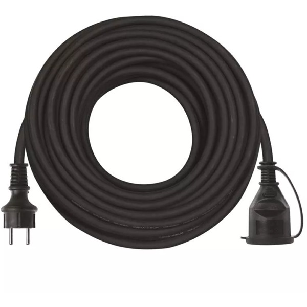 Emos P01825R hosszabbító gumikábellel IP44 3x2.5mm 25m fekete Emos P01825R hosszabbító gumikábellel IP44 3x2.5mm 25m fekete