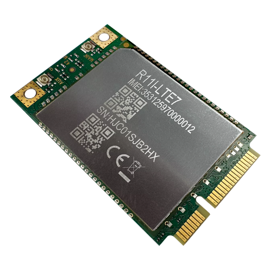 MikroTik 2x uUFL csatlakozó - CAT7 LTE miniPCIe kártya