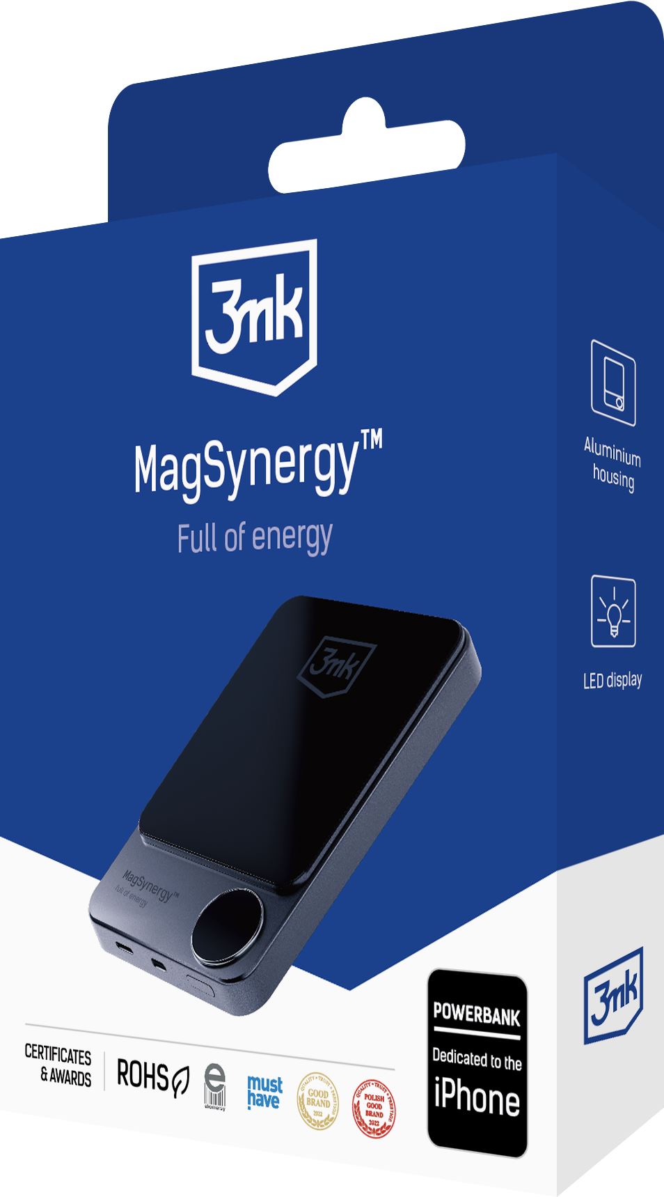 3mk MagSynergy 10000 mAh power bank (3MK497381) 3mk MagSynergy 10000 mAh power bank (3MK497381)