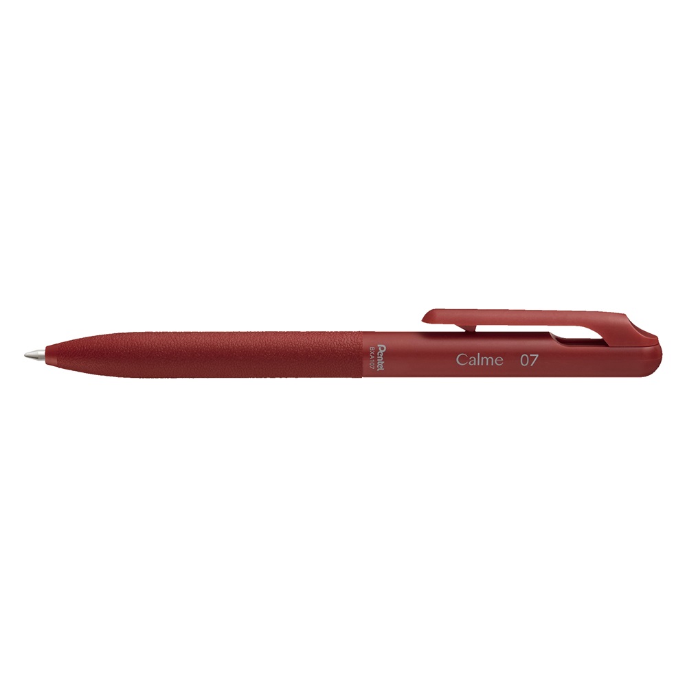 Pentel Golyóstoll nyomógombos 0,35mm,   CALME, írásszín piros (BXA107B-B)