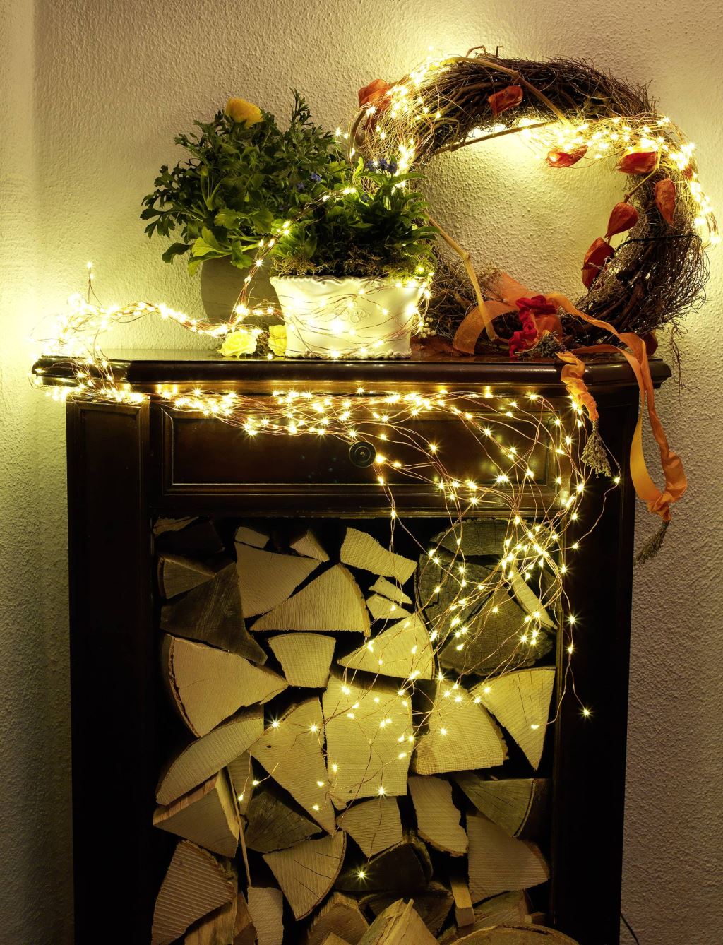 Konstsmide 6380-160 LED angyalhaj fényfüzér melegfehér