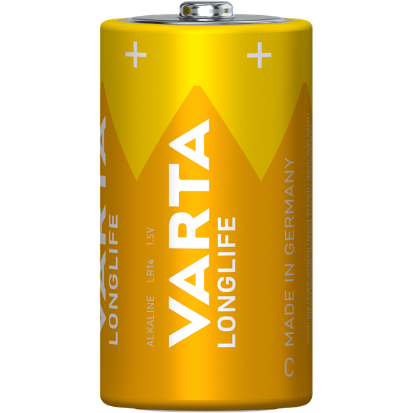 Varta 4114101422 Longlife bébi C (LR14) elem 2db/csomag (műanyagmentes csomagolás)