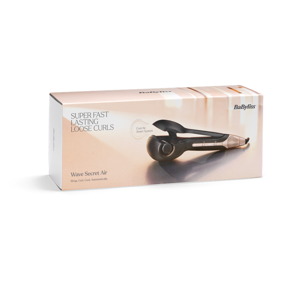 BaByliss C1900E Wave Secret Air automata hajgöndörítő Fekete-rózsaarany