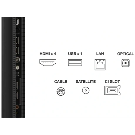 TCL 50" 50C6K Premium QD-Mini LED Smart Televízió