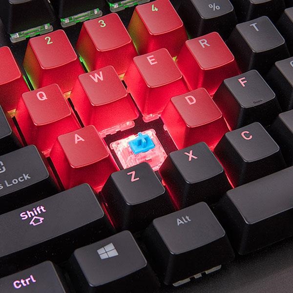 Thermaltake Tt eSports Level 20 RGB Cherry MX Blue gaming US billentyűzet fekete (KB-LVT-BLBRUS-01)