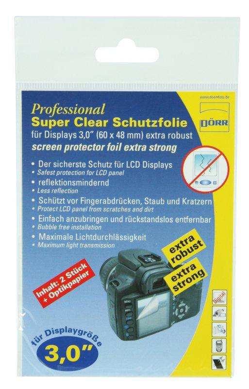 Dörr Professional víztiszta, vastag LCD-védő fólia, 3 inch