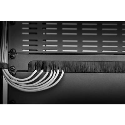 19 coll Hálózati szekrény kefés vezetőléc 1 ME Renkforce RF-3429142 Fekete