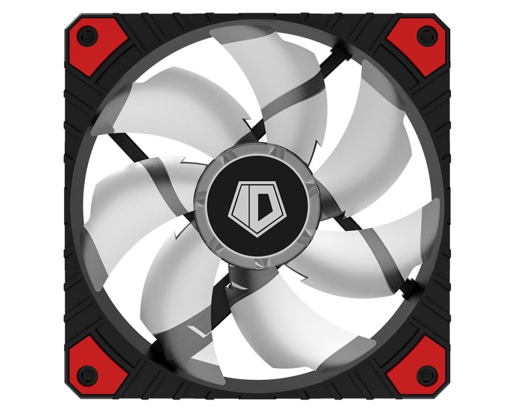 ID-Cooling WF-12025-XT-R ház hűtő ventiátor 12cm piros LED