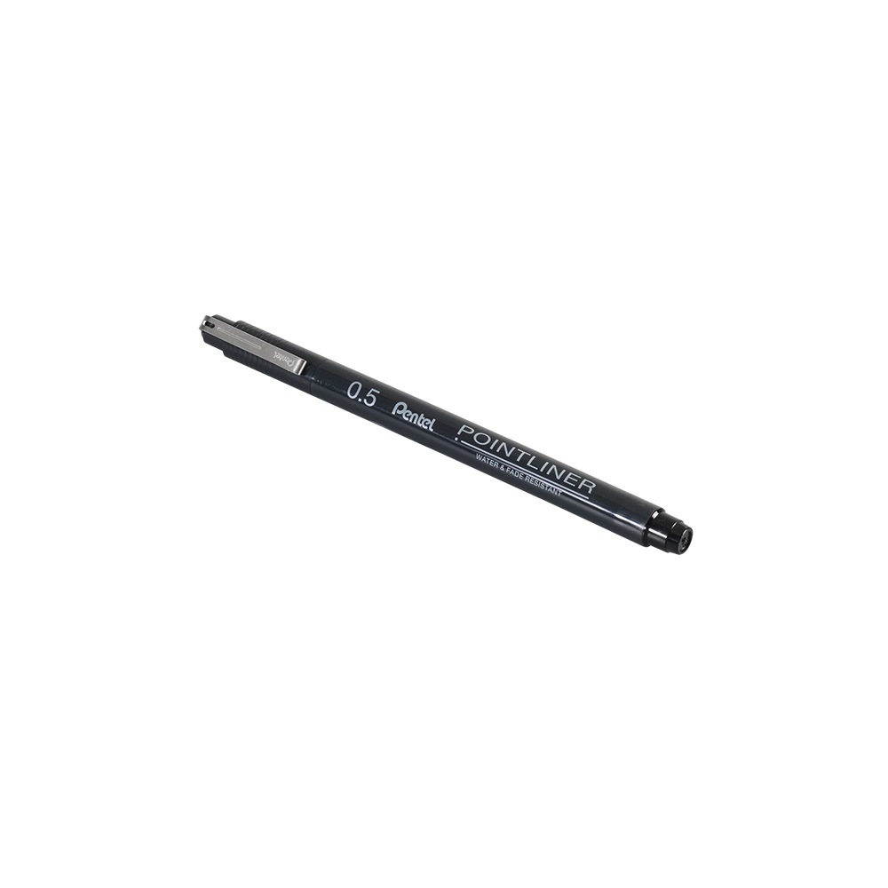 Pentel PointLiner tűfilc 0,5mm,   fekete (S20P-5A)