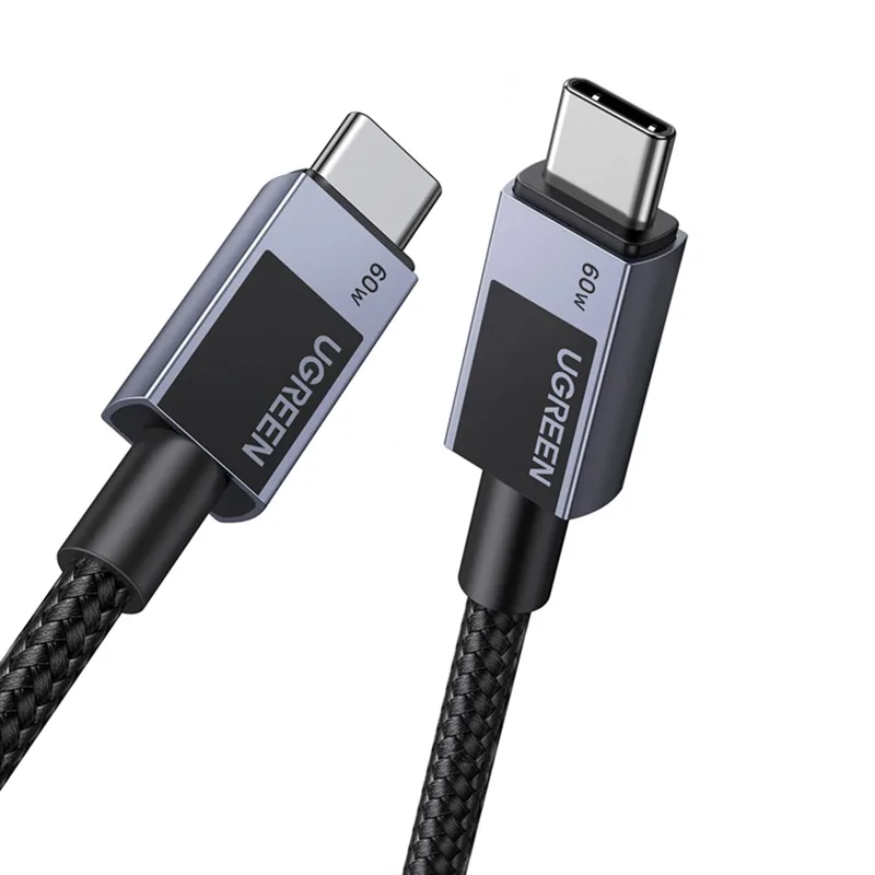 UGREEN L524 USB-C 2.0-USB-C 2.0 kábel, PD, 60W, 0,5m (szürke) UGREEN L524 USB-C 2.0-USB-C 2.0 kábel, PD, 60W, 0,5m (szürke)