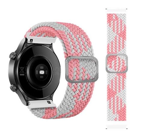 Mybandz állítható elasztikus szövet óraszíj 22mm púder-fehér (22SKU4107)