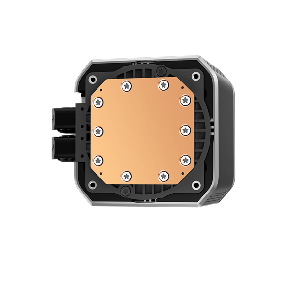 DeepCool CPU Water Cooler - MYSTIQUE 360 (max 21dB; max. 123,09 m3/h; 3x12cm, LED kijelző, fekete)