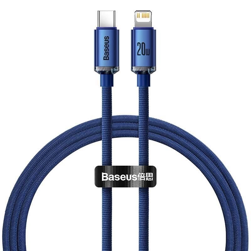 Baseus Crystal USB-C Lightning kábel, 20W, 1.2m, kék (CAJY000203) Baseus Crystal USB-C Lightning kábel, 20W, 1.2m, kék (CAJY000203)