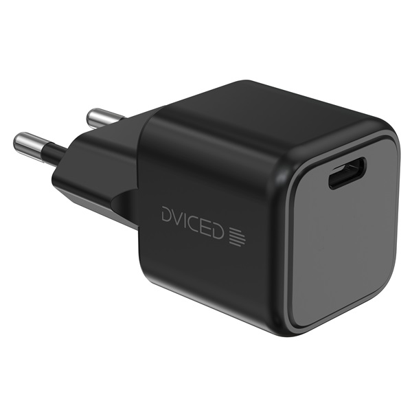 Dviced Wall Charger 30W and 1,25m cable GaN EU Hálózati töltő Fekete