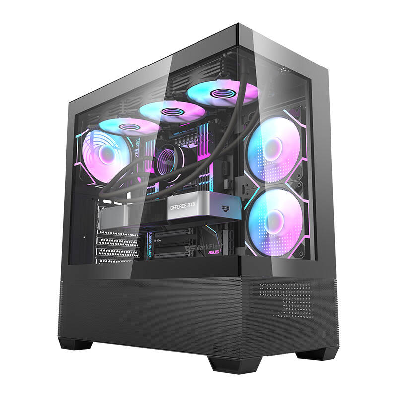 Darkflash DS900 AIR computer case (black) + 6 ARGB fans