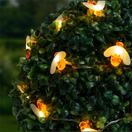 Family Decor 58220 SZOLÁR LED FÉNYFÜZÉR MÉHECSKÉS
