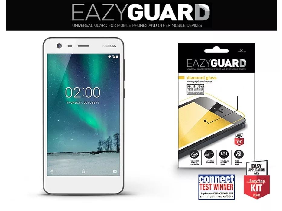 EazyGuard Diamond Glass Nokia 2 gyémántüveg képernyővédő fólia 1db (LA-1291)
