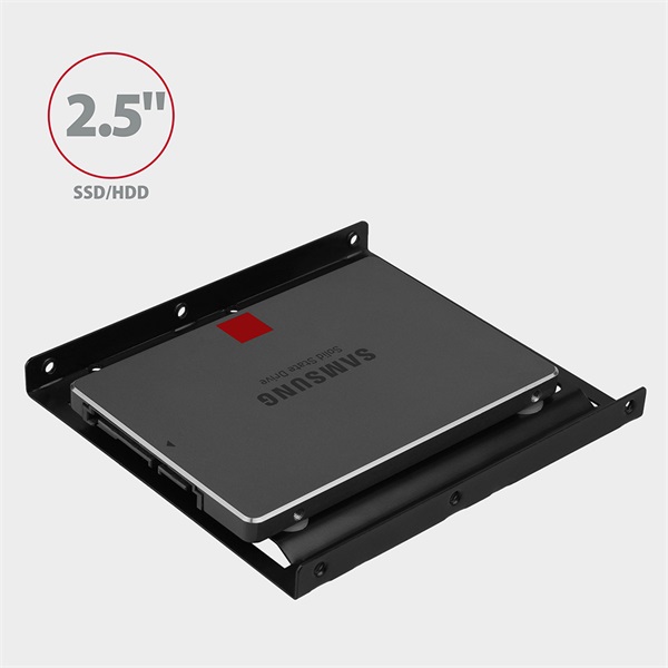 Axagon RHD-125B 2.5"->3.5" beépítő keret fekete