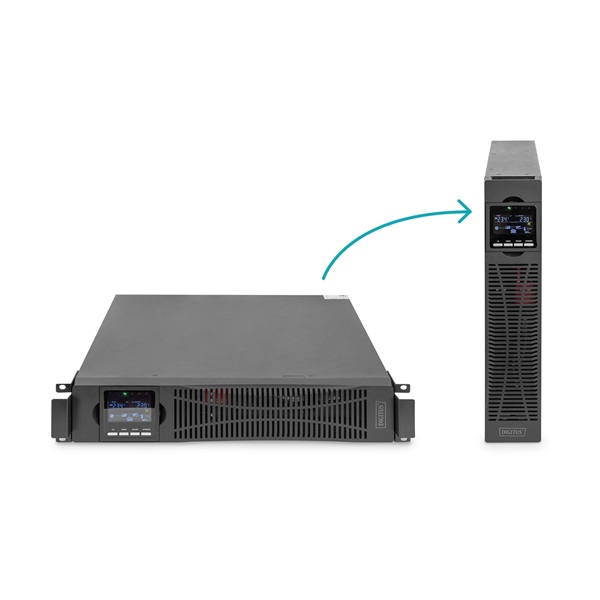 DIGITUS DN-170096 3000VA 3000W fekete online rack szünetmentes tápegység DIGITUS DN-170096 3000VA 3000W fekete online rack szünetmentes tápegység