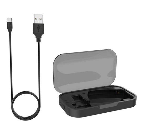 Töltőtok (5W, vezeték nélküli töltés, QI Wireless + microUSB kábel) Plantronics Voyager Legend készülékhez FEKETE Töltőtok (5W, vezeték nélküli töltés, QI Wireless + microUSB kábel) Plantronics Voyager Legend készülékhez FEKETE