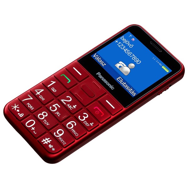Panasonic KX-TU155EXRN mobiltelefon piros