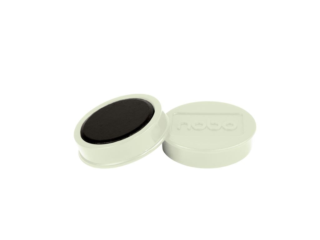 Mágneskorong, erős, 38 mm, 10 db, NOBO, fehér Mágneskorong, erős, 38 mm, 10 db, NOBO, fehér
