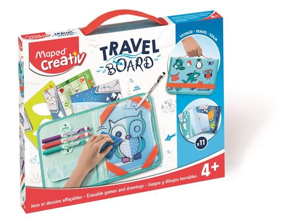 Maped Creativ "Travel Board" kreatív készségfejlesztő tábla utazótáskával  (969310 / IMAC969310)