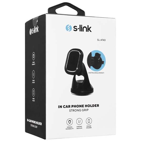 S-Link SL-AT43 Mágneses  állítható univerzális Autós tartó Fekete 